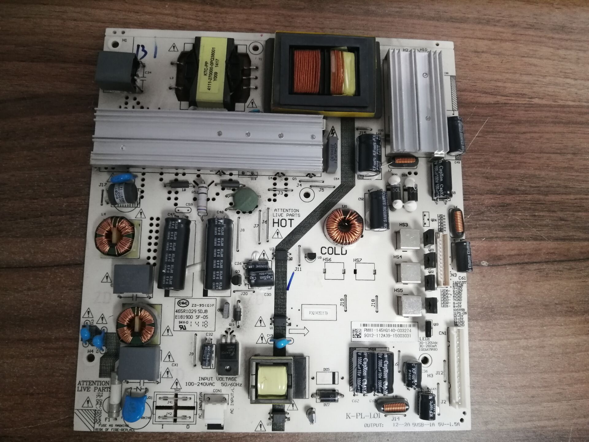 原装统帅TS48液晶电视电源板K-