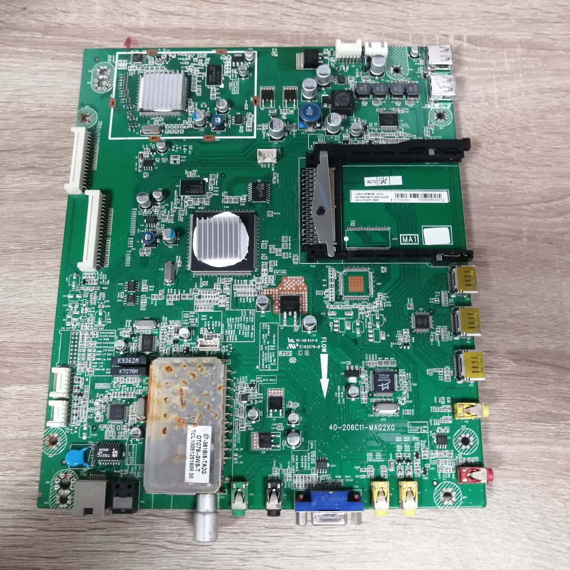 拆机TCLL46P21FBDE电视主板