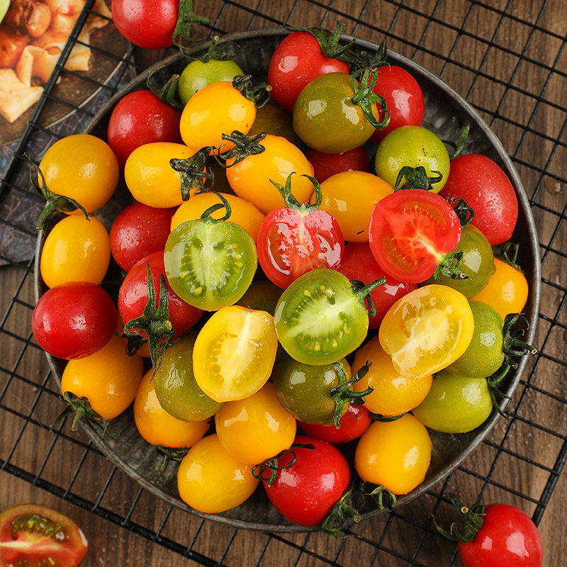 三色小番茄三种口味新鲜圣女果水果小番茄3斤