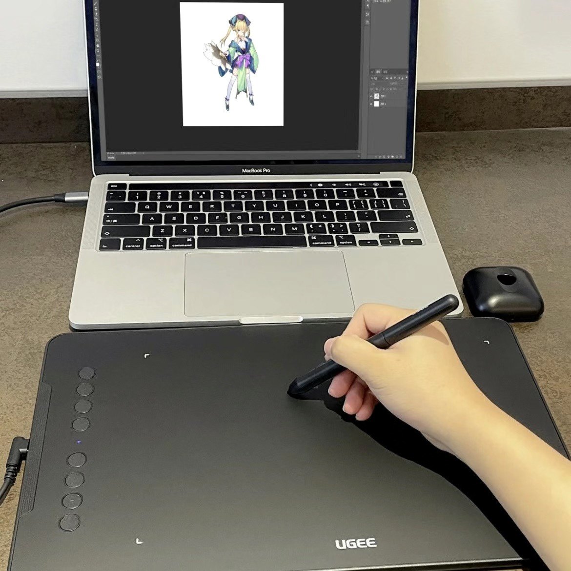 友基ex08数位板8192级压感网课手写绘图画板可连接手机款