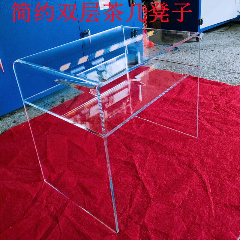 简约双层茶几 定制云鲸扫地机器人小伴侣书展示架移动罩子展示架使用感如何?