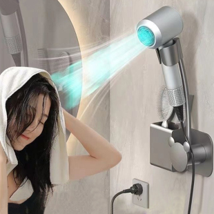 卫生间懒人吹风机支架免手拿风筒解放双手电吹风置物架壁挂免打孔