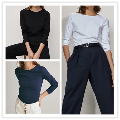 长袖棉质T恤基础款打底衫内搭