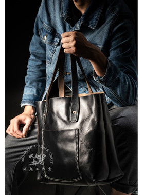 霍尔文cxl皮革男士休闲Tote日常托特包horween Loyal Stricklin订