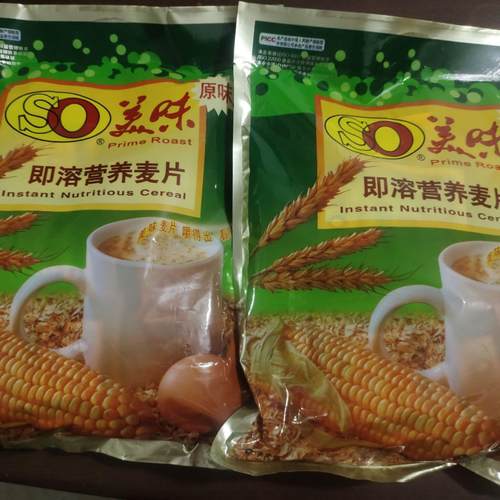 2袋装SO美味金味原味营养麦片即食燕麦片袋冲饮营养纯麦片