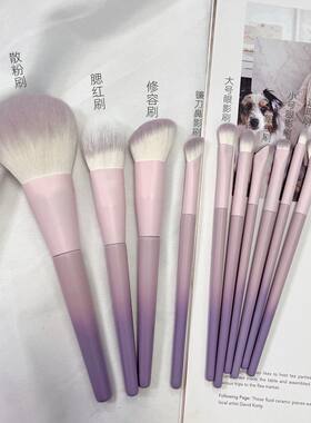 沧州软毛化妆刷套装全套化妆师专用整套不掉毛动物毛化妆刷初学美