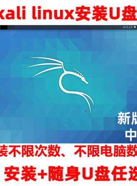 kail linux系统启动盘 kali U盘 系统安装+直接使用 u盘2025 中文