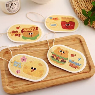 卡通动物可爱加厚压缩木浆海绵擦木浆绵擦洗碗海绵擦厨房洗碗神器