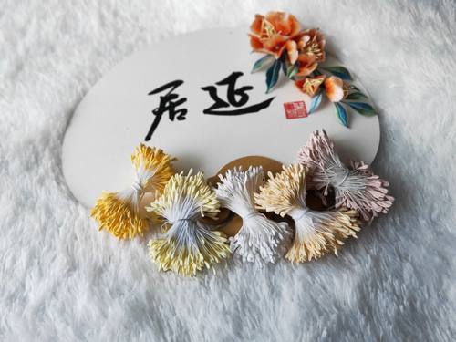 diy仿真石膏发簪手工花芯
