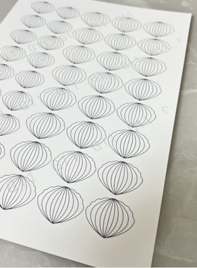 新品10款G11到20居延缠花发簪纸模纸样纸板图纸图样350gA4白卡纸