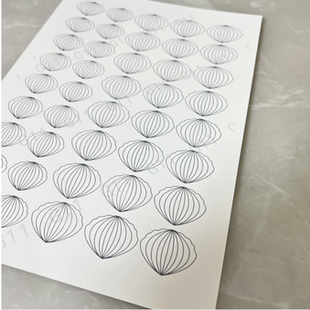 新品 G11到20居延缠花发簪纸模纸样纸板图纸图样350gA4白卡纸 10款