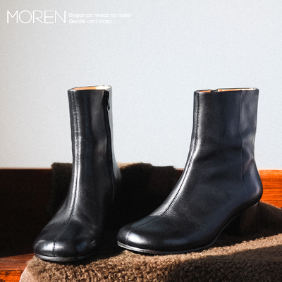 極简老钱粗高跟瘦瘦靴经典百搭