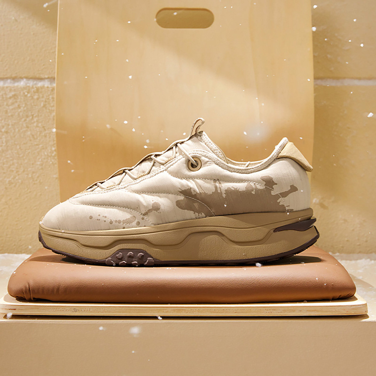 摸鱼鞋361运动鞋男鞋2026冬季加绒加厚保暖棉鞋防水防滑休闲鞋子