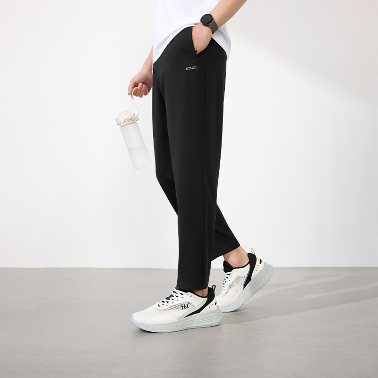 361运动裤男2026春运动九分裤男子健身透气直筒平口速干休闲裤子