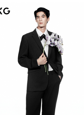 GXG男装  商场同款修身剪裁西装外套2025秋季新品G25X135007