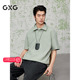 25夏新品 G25X242044 毛巾布舒适休闲男士 polo衫 商场同款 GXG男装