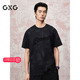商场同款 GXG男装 圆领T恤暗纹满印短袖 针织25夏新品 G25X442095