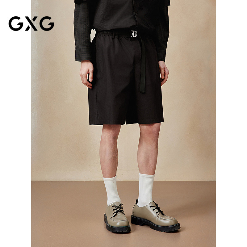 GXG男装 微肌理休闲短裤轻薄五分裤男裤子25年夏季新品G25X222029,男装,短裤,淘宝优惠券,粉丝福利购,淘宝优惠卷
