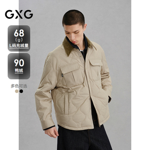 式 衬衫 羽绒服男通勤24冬品G24XY24061 轻薄工装 GXG男装