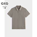 商场同款 男士 GXG男装 字母绣花polo衫 G24X242028 24年夏季 新品