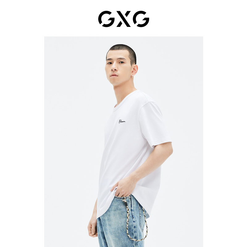 GXG男装商场同款白色短