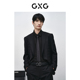 品GFX11301561 24春季 GXG男装 零压系列黑格平驳领西装
