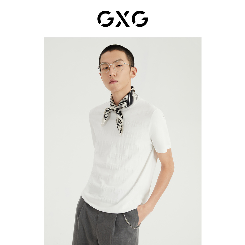 GXG男装2022年夏季新品商场短袖