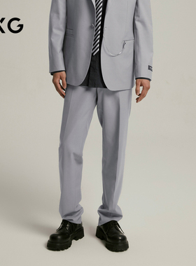 GXG男装 卡其色小脚肌理面料套西西裤 24年秋G24X143010