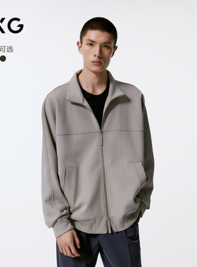 GXG男装 多色拉链设计简约立领卫衣男士 24年秋季品G24X313006