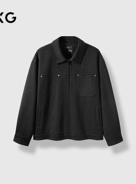 GXG男装  暗纹提花夹克男休闲外套 24年秋品G24X213061