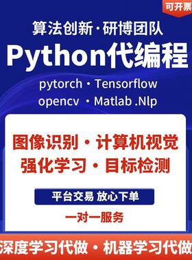 python代编程代做程序开发深度学习强化学习图像处理调试神经网络