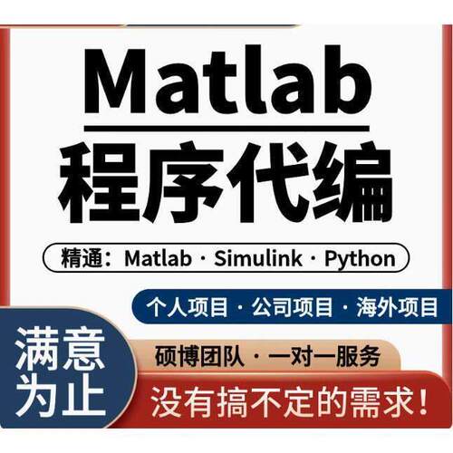 matlab代码帮做程序代编问题解决数学复现simulink建模与彷真代做