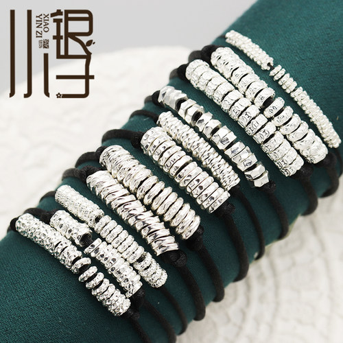 S999足银盘缠纯银隔珠