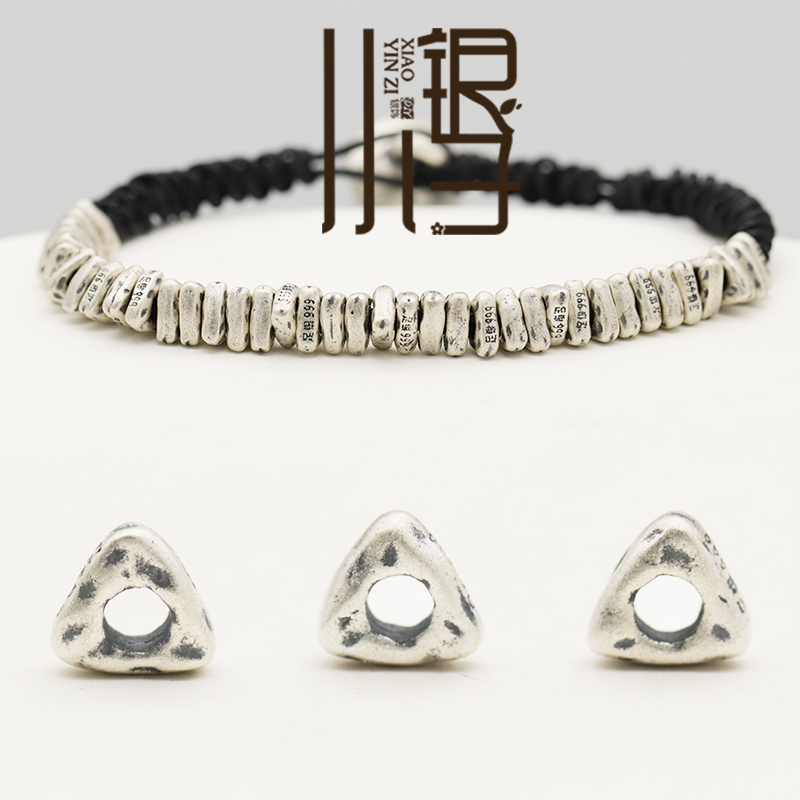 碎银几两斑点纹三角做旧隔珠