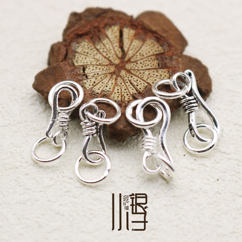 纯银饰品扣S925银龙虾扣项链S扣