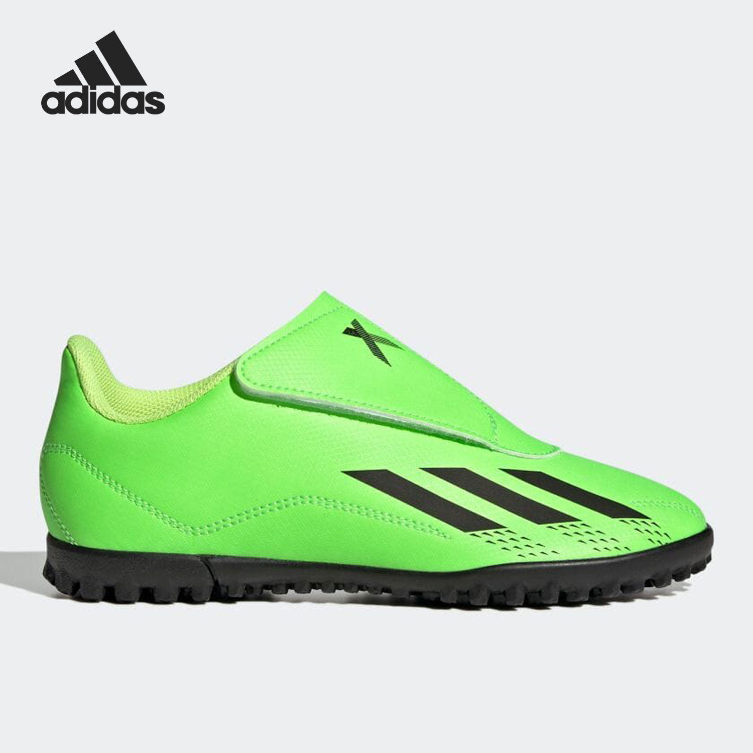 Adidas/阿迪达斯正品儿童耐磨魔术贴碎钉人草足球鞋GY9684