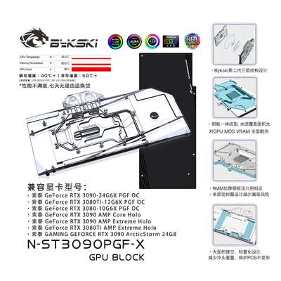 bykski显卡水冷头索泰水冷