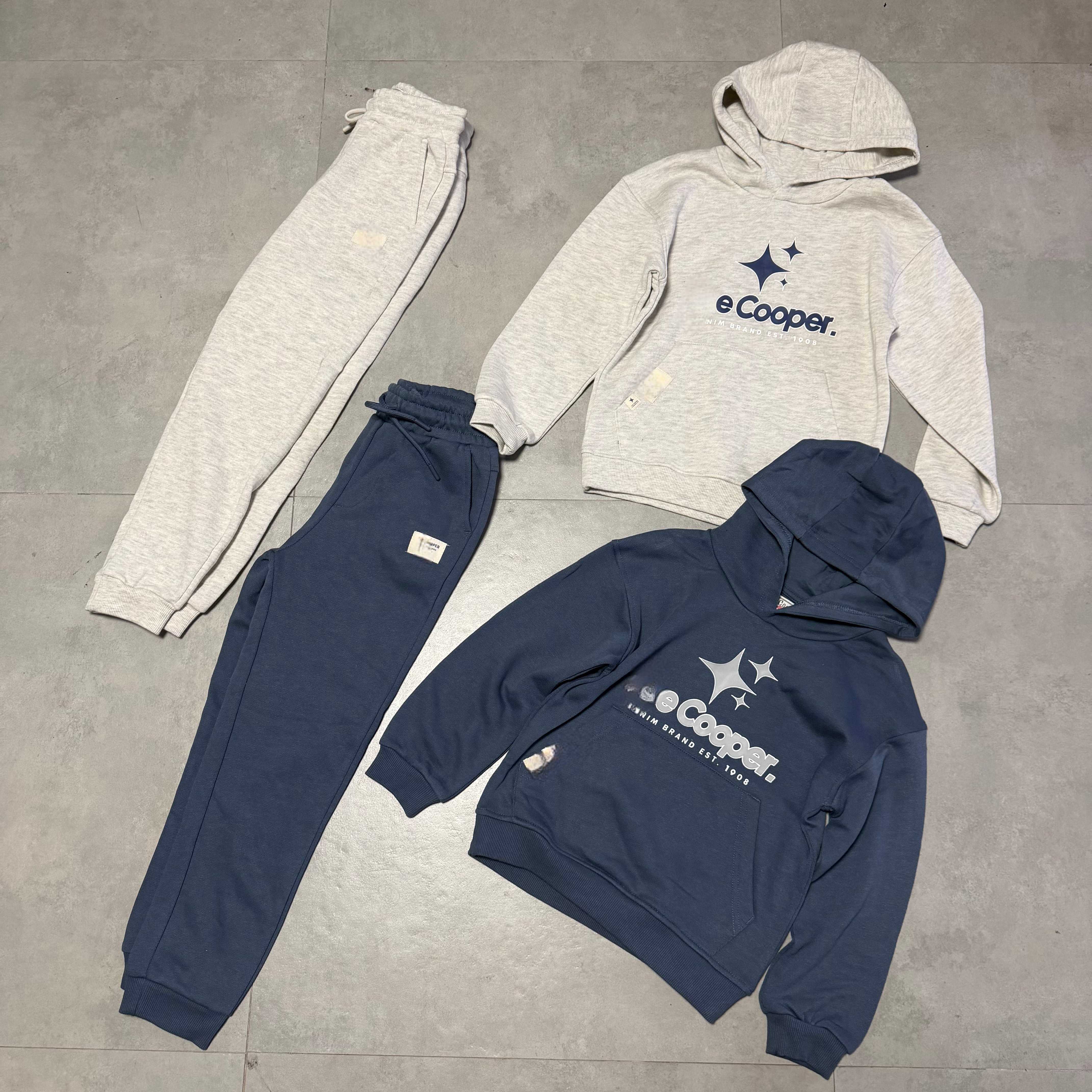 外贸英国L家元单   男女小中大童青少年LOGO抓绒卫衣卫裤120-175