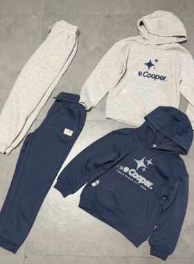 外贸英国L家元单   男女小中大童青少年LOGO抓绒卫衣卫裤120-175