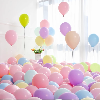 马卡龙加厚气球儿童生日汽