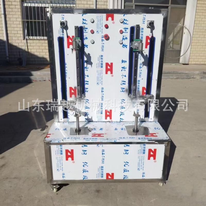 工业瓜果双刀削皮机商用脆柿子橙子削皮机大型长南瓜立式削皮机