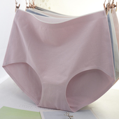 衩头 包臀棉质面料平角裤 无痕纯棉内裤 女高腰批厂家直销无缝一片式