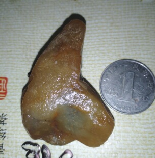 『宸宏吾天田黄』一元拍正宗寿山田黄冻石小摆件料10元区捡漏