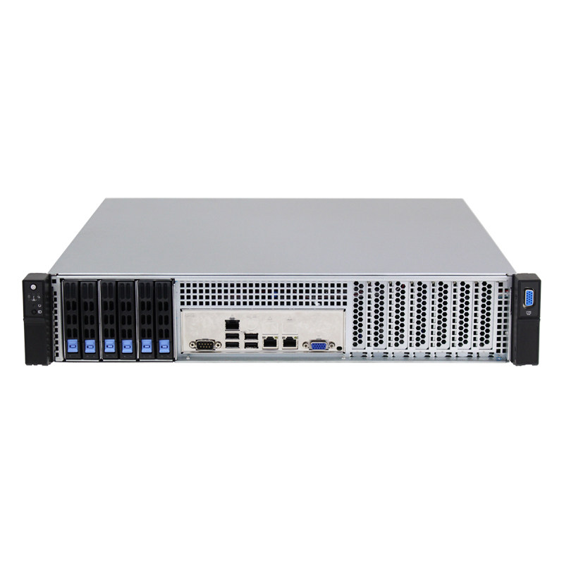 2U 6盘位热插拔服务器支持冗余电源6Gb SATA背板 边缘计算空机箱
