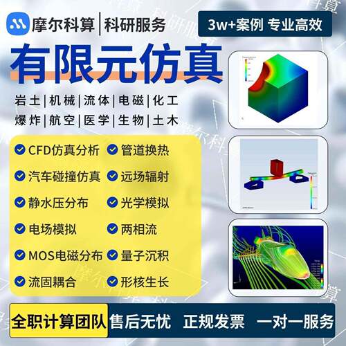 有限元彷真 模拟 代做 Ansys Abaqus comsol Flow3d Admas CFD
