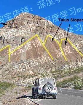 遥感图像岩堆坡（碎石坡 ）分割数据集 共采集3800余对遥感图像