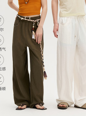 bosie老钱风莱赛尔休闲裤男女