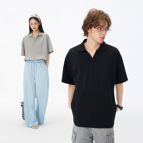 bosie潮牌痞帅POLO衫短袖T恤男女