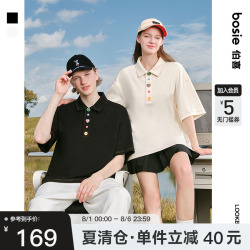 bosie情侣趣味短袖老钱风polo衫