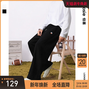 宽松休闲裤 新款 bosie伯喜2025秋季 男情侣百搭针织卫裤 哆啦A梦